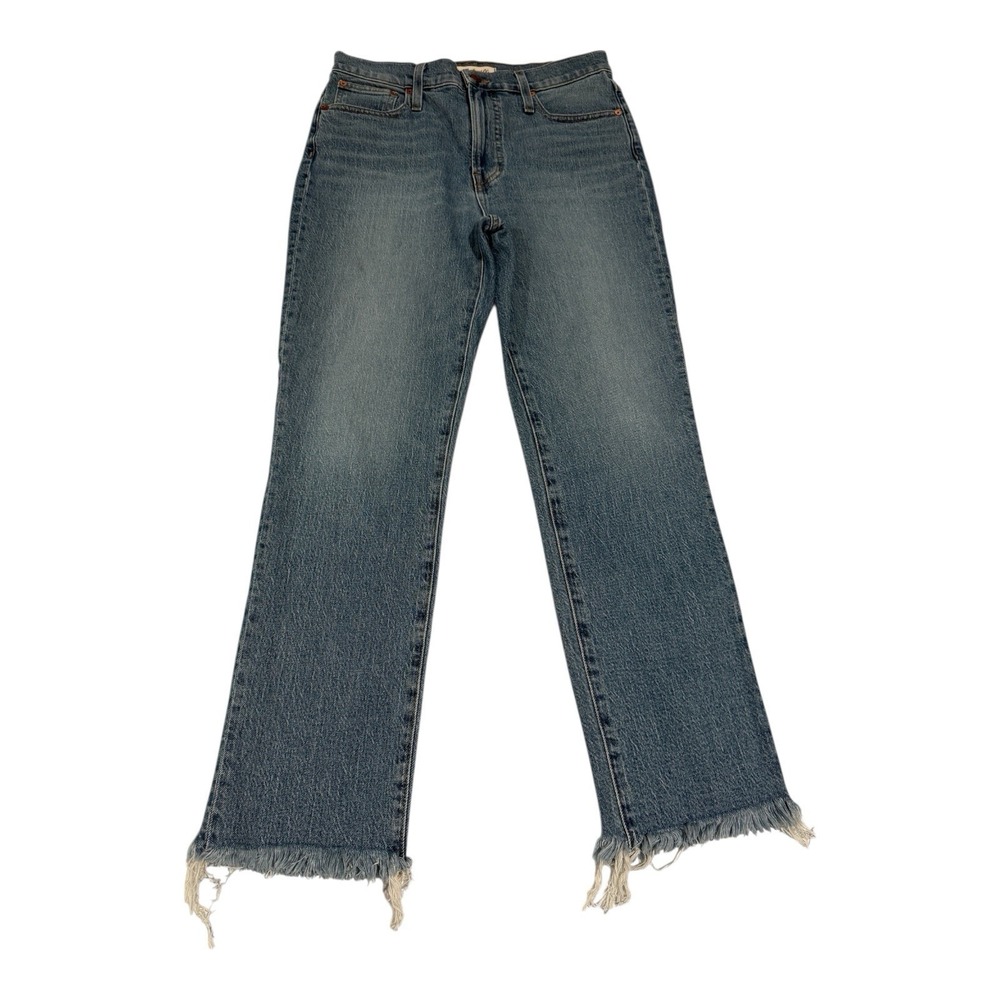 NWT Madewell Women's The Perfect Vintage Jeans Blue Raw Hem Size 29‎